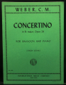 Weber: Concertino op. 26 for Bassoon