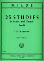 Milde: 25 Studies in Scales and Chords för fagott