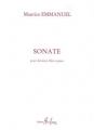 Emmanuel: Sonate (for clarinet, flute and piano)