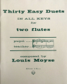 Moyse: Thirty easy duets in all keys