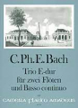 Bach CPE: Trio E-dur /2Fl+Bc
