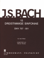 Bach: 15 dreistimmige Sinfoniae BWV 787-801 für drei Flöten