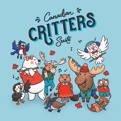 Canadian Critters 9 duetter för flöjt eller diskantinstument