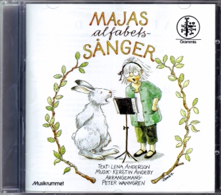 Majas Alfabetssånger CD Lena Andersson/Kerstin Andeby i gruppen Noter & böcker / Sång och kör / Sångböcker för barn hos musikskolan.se (m2f)