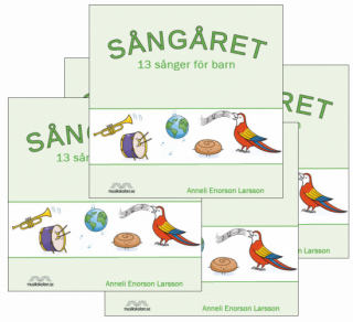 Sångåret 10-pack i gruppen Noter & böcker / Sång och kör / Sångböcker för barn hos musikskolan.se (sangaret10p)