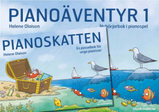 Pianoäventyr 1 + Pianoskatten (paketpris) i gruppen Noter & böcker / Piano/Keyboard / Pianoskolor hos musikskolan.se (yk21121)