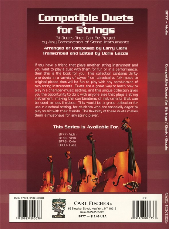 Compatible Duets For Strings Violin Samlingar Violin Musi