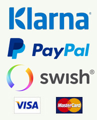 Säkra betalningar med Klarna, PayPal eller Swish