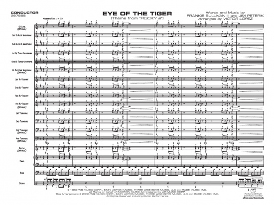 Sullivan/Peterik: Eye of the Tiger för Jazz Ensemble