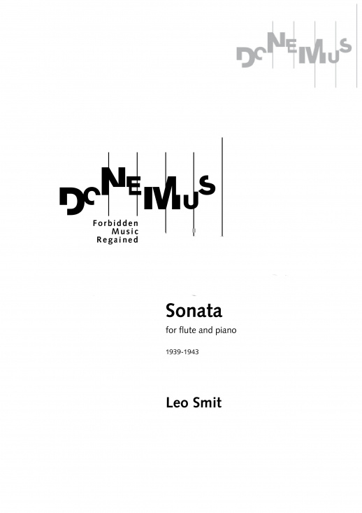 Leo Smit: Sonata för flöjt och piano, pianostämma (partitur)