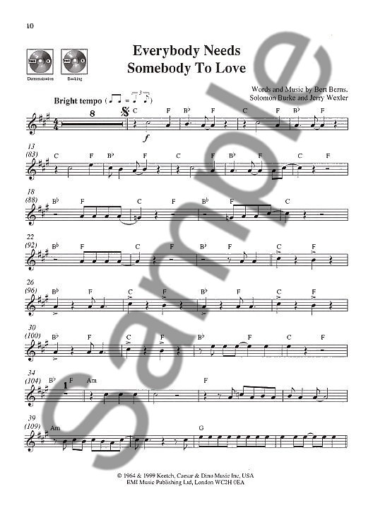 Take The Lead -  Blues Brothers med CD för playalong för altaxofon