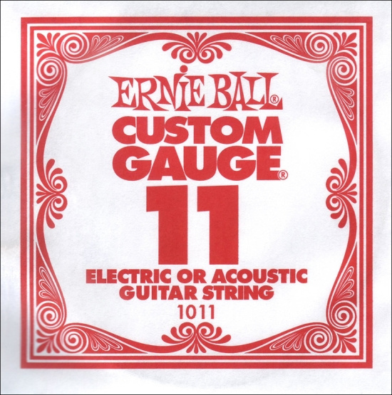 Elgitarrsträng Ernie Ball 0.11 (även western)