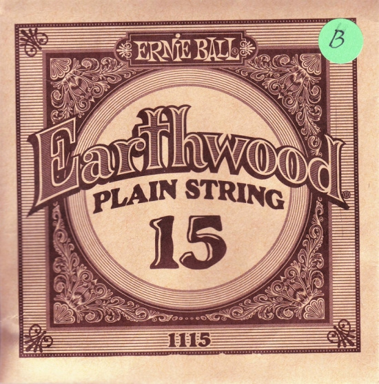 Gitarrsträng Earthwood 0.15 western