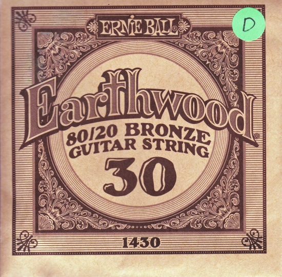 Gitarrsträng Earthwood 0.30 western