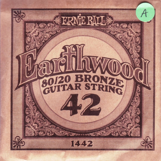 Gitarrsträng Earthwood 0.42 western