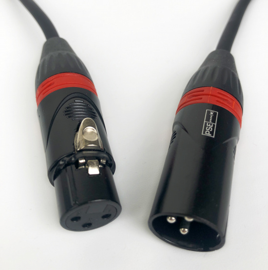 Mikrofonkabel Pulse 6m XLR-XLR m färgade ringar