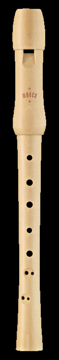Blockflöjt Sopran Moeck Skolmodell Barockgrepp, lönn
