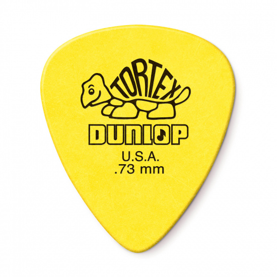 Plektrum Dunlop Tortex 0.73 gul