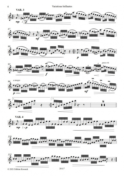 Krähmer: Variations brillantes op 18