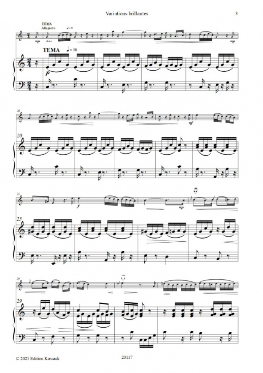 Krähmer: Variations brillantes op 18