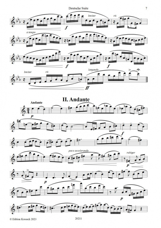 Clara Faisst: Deutsche Suite op 22 Flöjt och piano