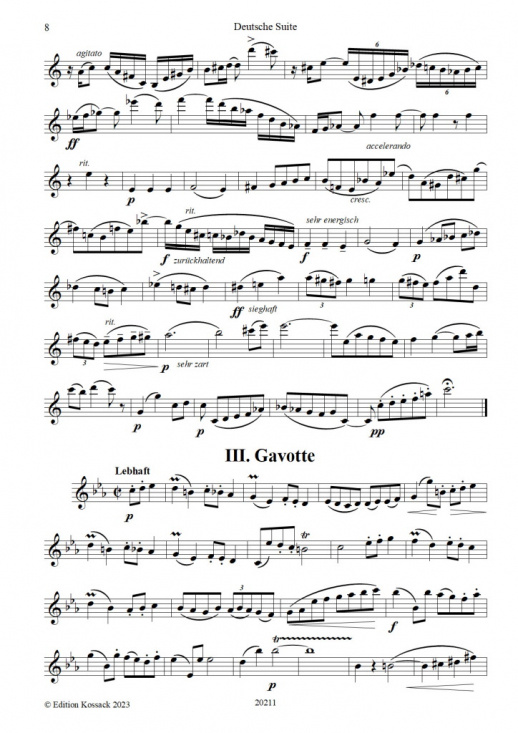 Clara Faisst: Deutsche Suite op 22 Flöjt och piano