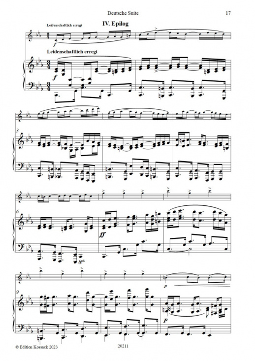 Clara Faisst: Deutsche Suite op 22 Flöjt och piano