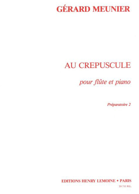 Meunier: Au Crépuscule för flöjt och piano