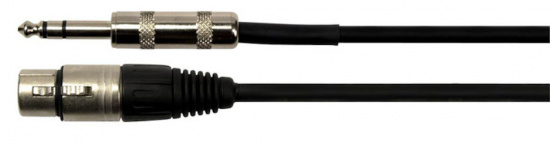 Mikrofonkabel XLR-hona till balanserad tele 3 m