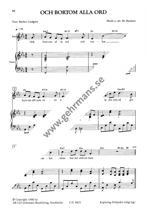 Fem sånger för kör med komp