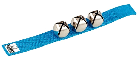 Bjällror på handledsrem blå