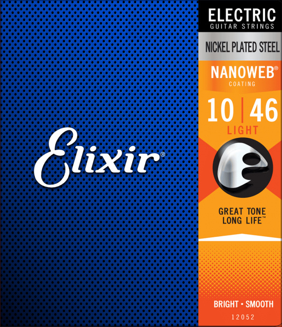 Elgitarrsträngar Elixir Light 10-46 Nickel Plated