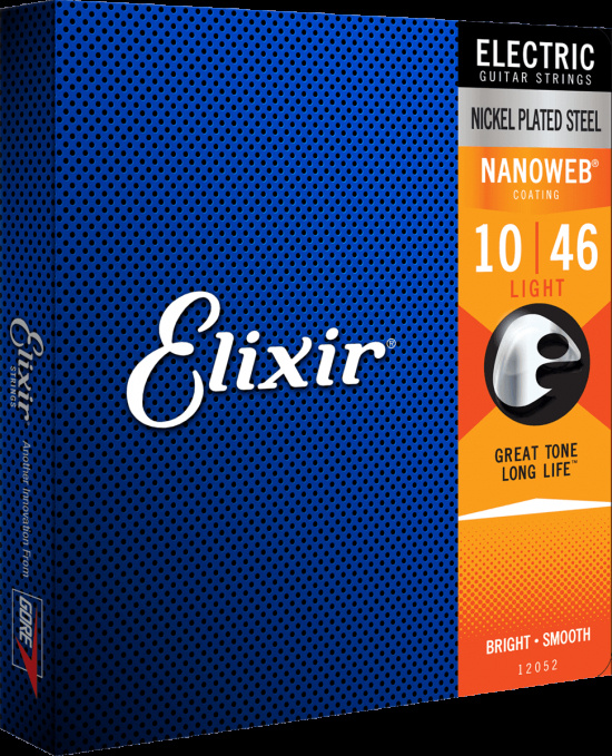 Elgitarrsträngar Elixir Light 10-46 Nickel Plated