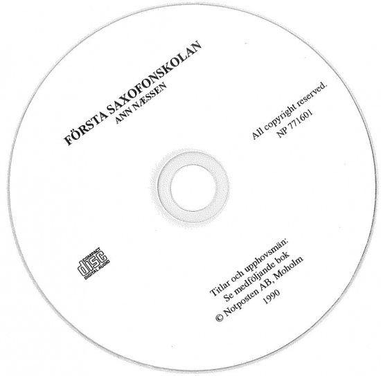 Cd till Första saxofonskolan
