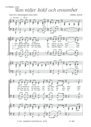 Leijon: Vem väljer köld och ensamhet SATB+diskantkör