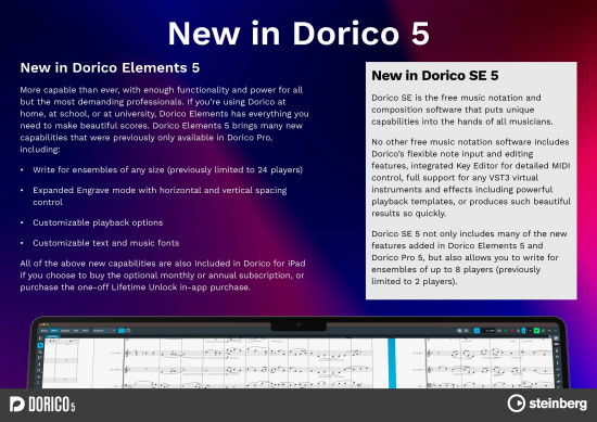 Dorico Pro 5 Uppgradering 2 Fleranvändare Skollicens från v 2-3