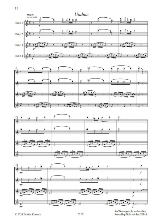 Reinecke: Wasserfrauen för fyra flöjter