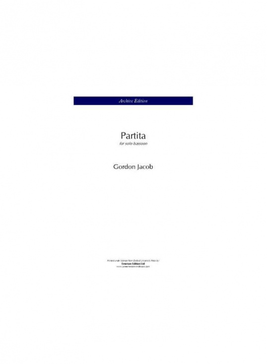 Jacob: Partita for solo bassoon
