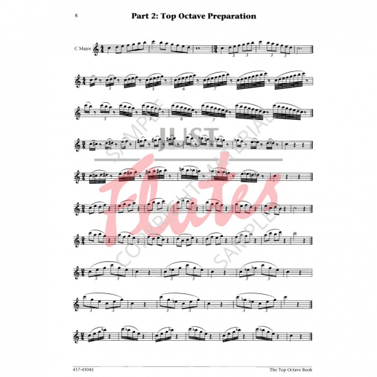 The Top Octave Book for Flute or Piccolo