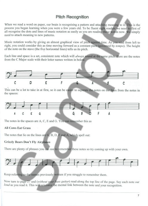 Sight Reading Mastery for Bass