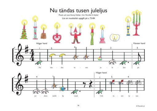 Pianolek kända julsånger