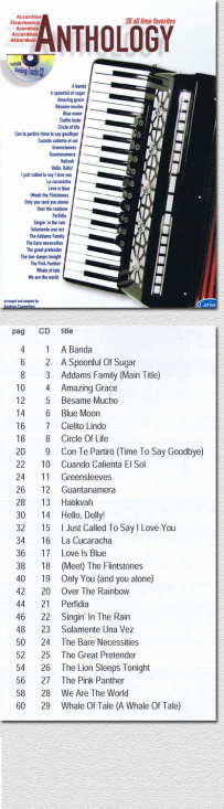 30 all time favorites Anthology 1 för dragspel