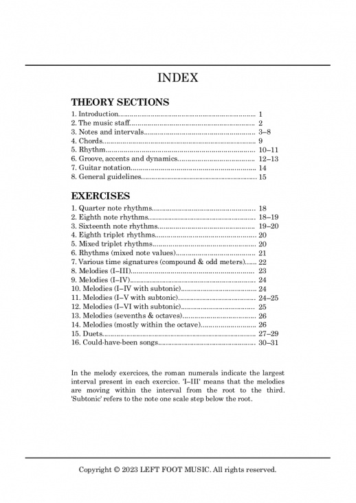 Reading Music For Electric Guitar