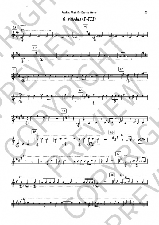 Reading Music For Electric Guitar