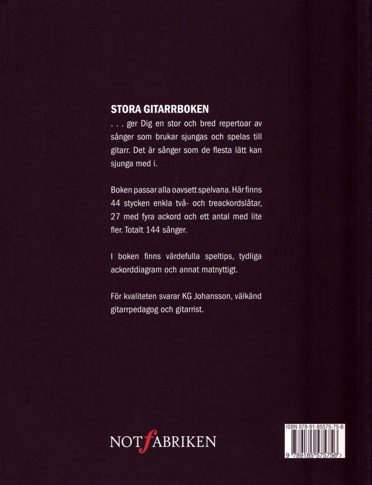 Stora Gitarrboken KG Johansson