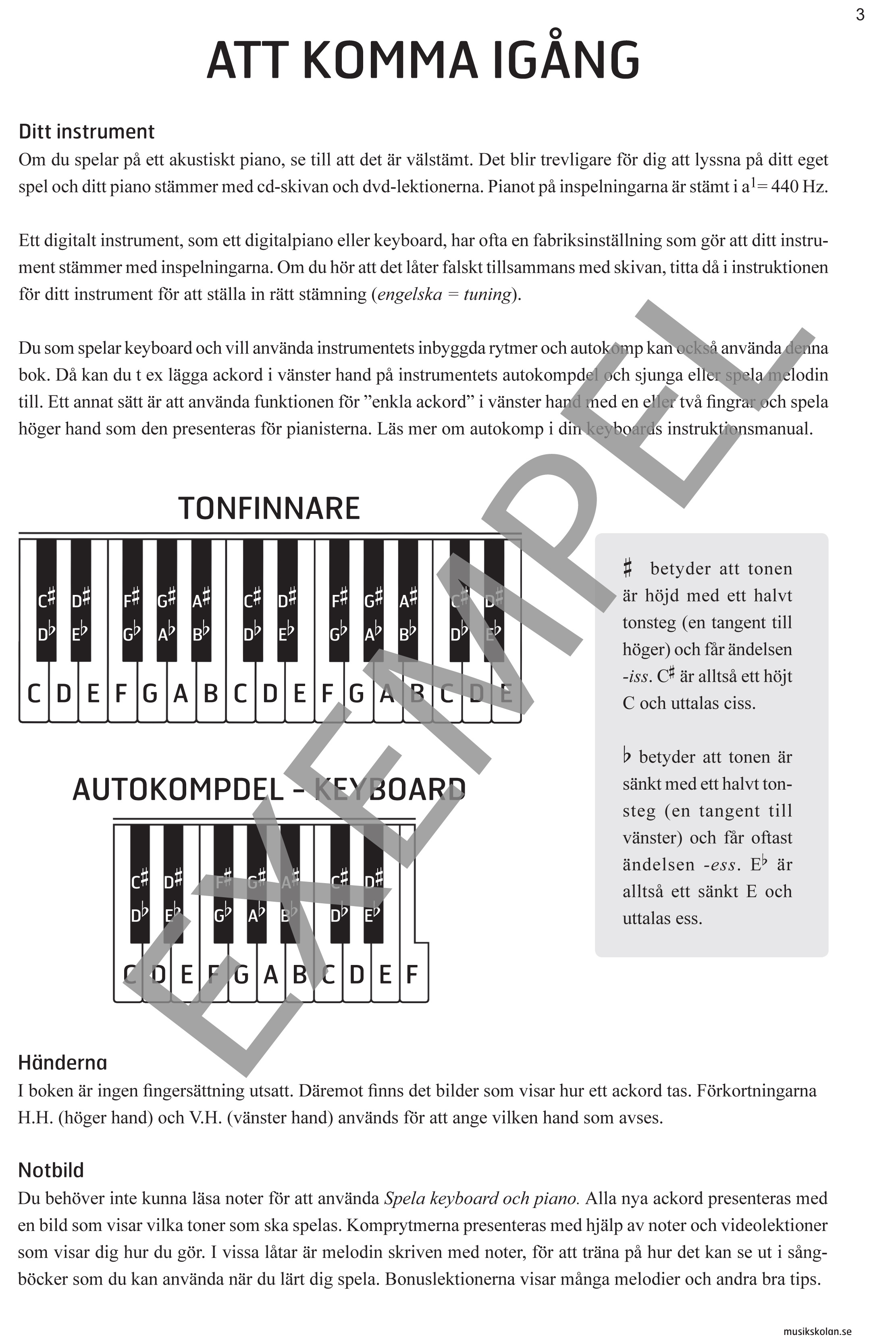 Spela keyboard och piano med cd, dvd och på Spotify