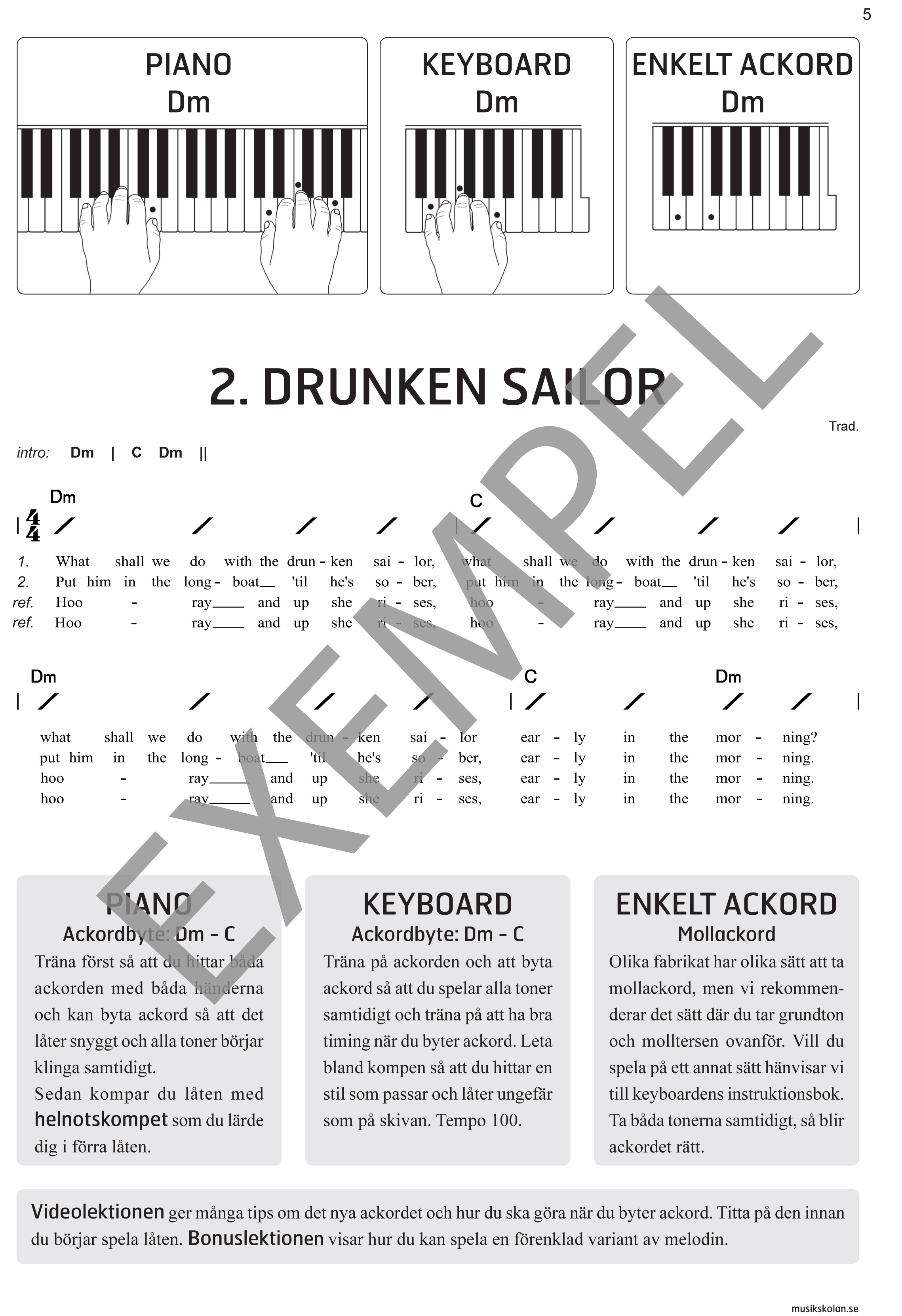 Spela keyboard och piano med cd, dvd och på Spotify