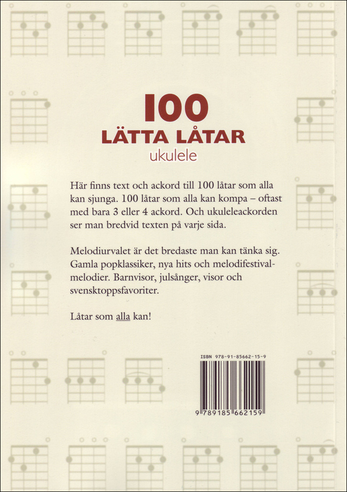 100 Lätta låtar Ukulele 1