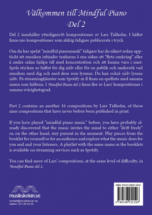 Lars Tidholm: Mindful Piano Del 2