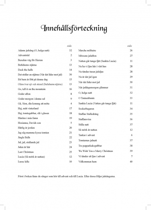 Julens bästa sånger för altsax Reviderad med duettstämmor